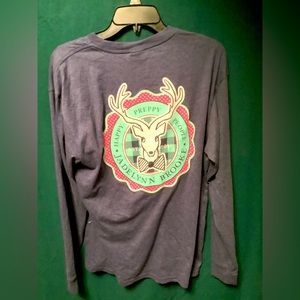 Grey long sleeve T-shirt with deer
